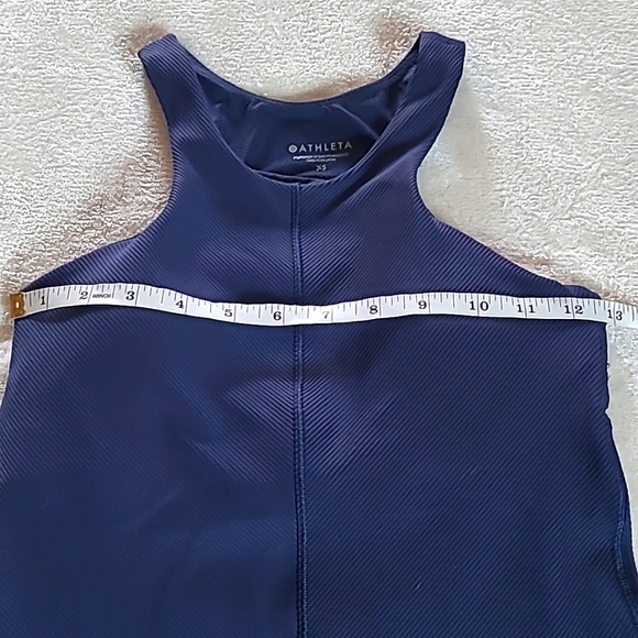 Athleta Womens XS Intensity Support Athletic Top Navy Blue High-Impact Gorpcore - Picture 8 of 13